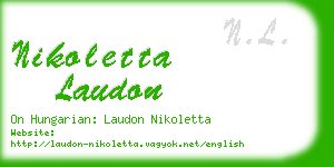 nikoletta laudon business card